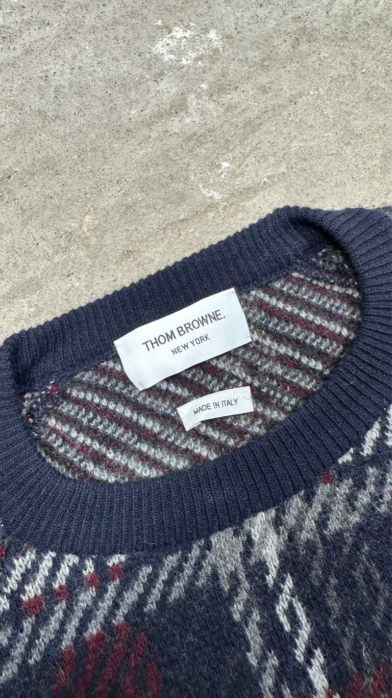 Thom Browne Tartan Check Sweater