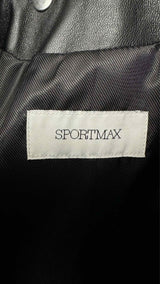 Sportmax Two-Piece Nappa Belted Leather Jacket
