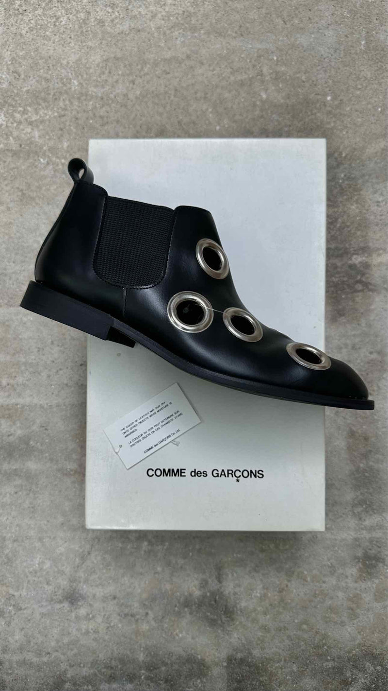 Comme Des GarÃ§ons Metal Ring Gooment Boots