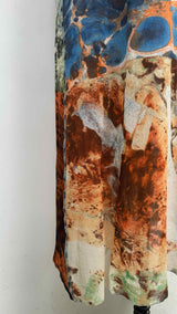 Jean Paul Gaultier Abstract Bacteria Mesh Maxi Dress