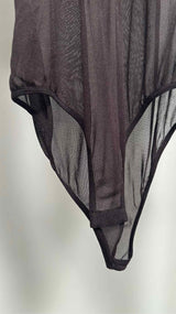 Bottega Veneta L/S High-neck Mesh Bodysuits