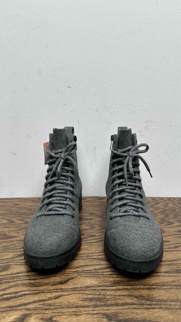 Jimmy Choo Whipstitch-Trim Combat Boots