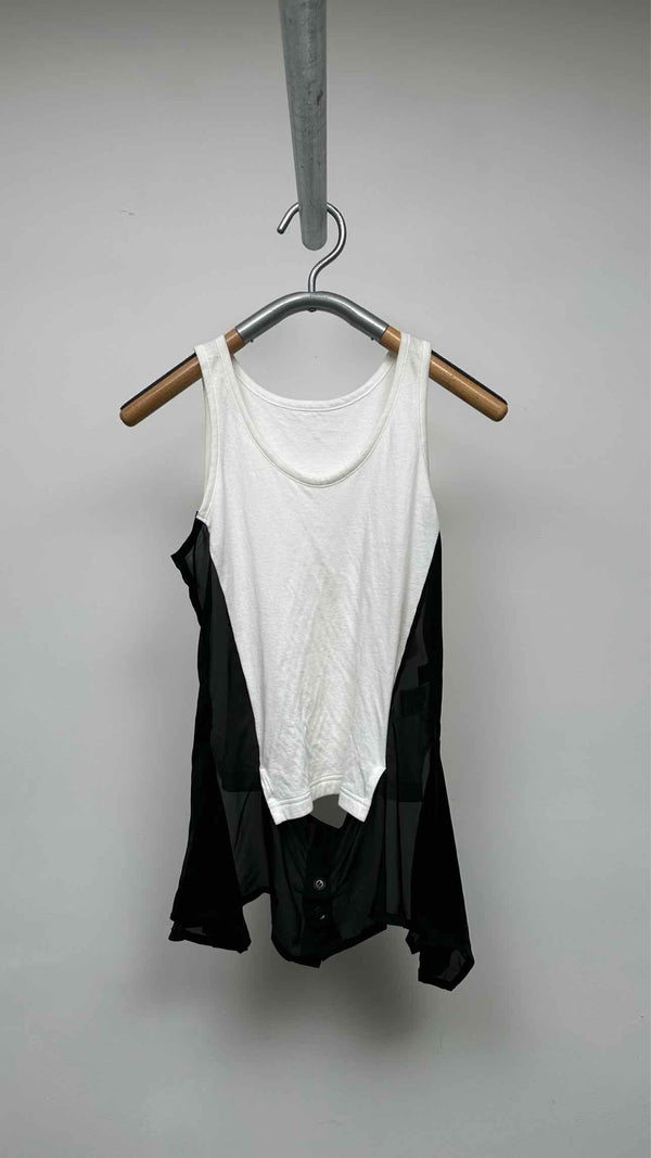 Y's Two Tone Detailed Tank Top