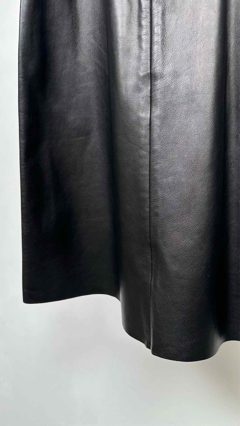 CELINE Leather Skirt