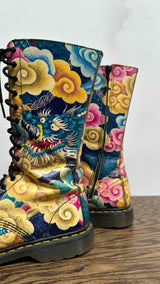 Yohji Yamamoto X Dr. Martens Printed Long Boots