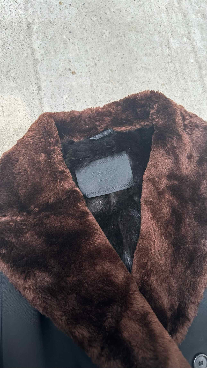 Prada Fur-lining Trench Coat