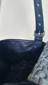 Acne Studios Monogram Denim Shoulder Bag