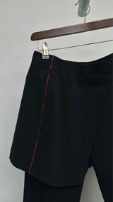 Hiroko bis Apron-detailed Flare Wool Pants