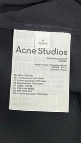 Acne Studios L/S Cut-out Sleeve Sheer Silk Blouse