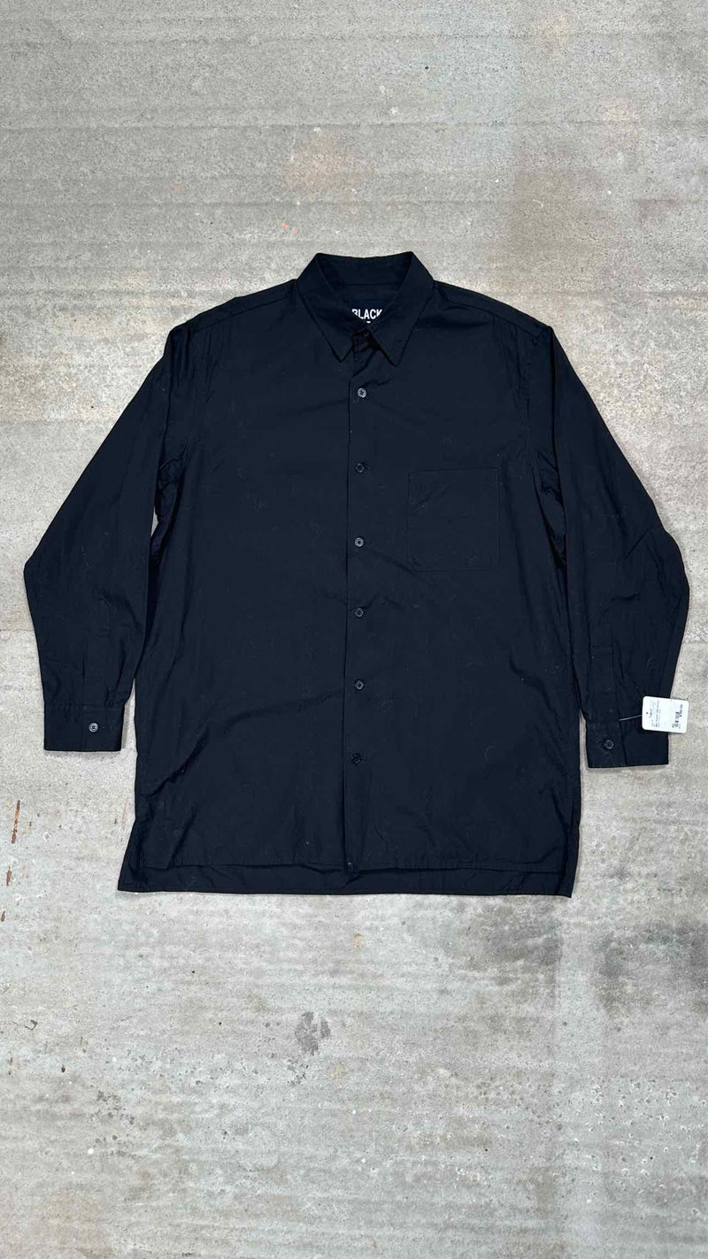 Black Scandal Yohji Yamamoto Back-printed Long Shirt