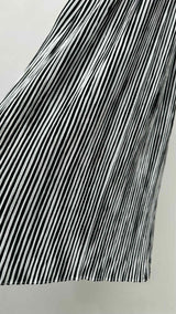 Issey Miyake Pleated Stripe Long Skirt