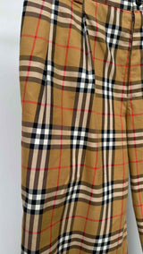 Burberry Check Tapered Pants