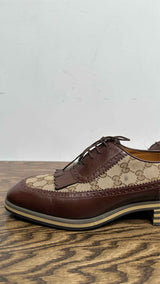Gucci GG Monogram Canvas Oxford Shoes