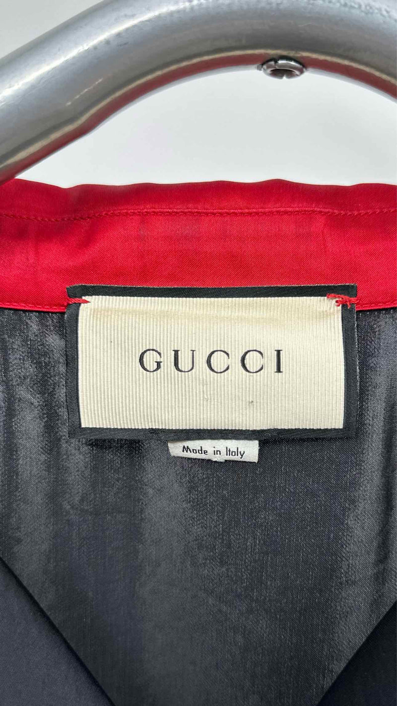 Gucci S/S Shoulder-logo Satin Shirt