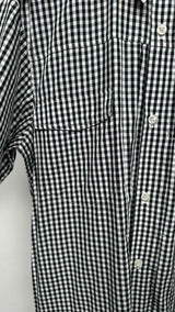 Simone Rocha S/S Pleated Bottom Gingham Shirt