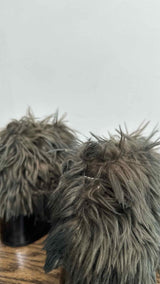 MM6 Faux-fur Ankle Boots