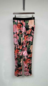 Tom Ford Floral Silk Logo-waist Easy Pants