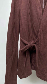 Rick Owens Lilies Belted Wrapped Padded Sunday Jacket