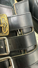Gucci Quebec Buckle Monk Strap Shoes
