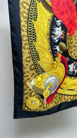 Hermes Casques et Plumets Silk Scarf
