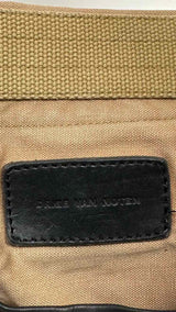 Dries Van Noten Flap Leather-trim Messenger Bag