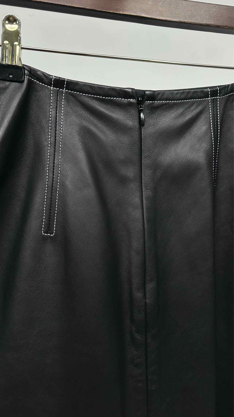 CELINE Leather Skirt