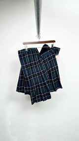 Junya Watanabe Pleated Plaid Skirt