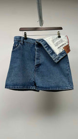 Y/ Project Asymmetrical Holde & Waist Denim Shorts