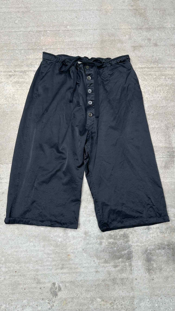 Paul Harnden Drop-crotch Cropped Easy Wide Pants