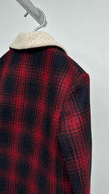 Saint Laurent Plaid Shearling-lined Jacket