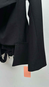 Yohji Yamamoto Back Silk Lace-up Detailed Jacket