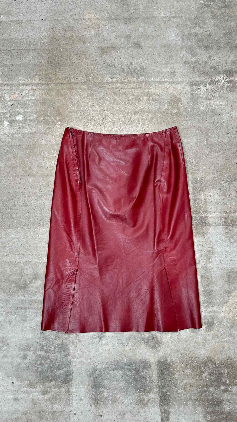 Gucci Leather Skirt