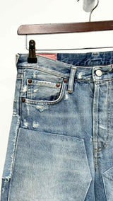 Acne Studios Distressed Patchwork Jeans