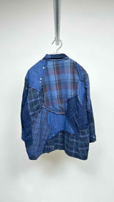 By Walid Multi Check Patchwork Blazer Jacket