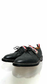Thom Browne Stripe-buckled Wingchip Derby Shoes