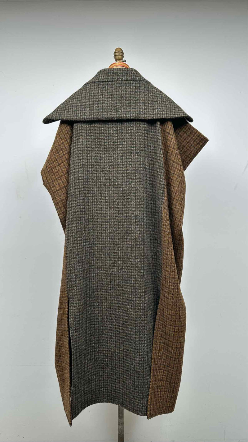 LOEWE Tweed Oversized Check Cape