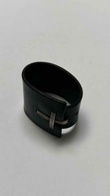 MA+ Leather Cross Cuff Bracelet