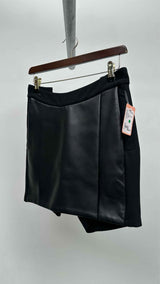 Rad Hourani Hybrid Layered Leather Skorts