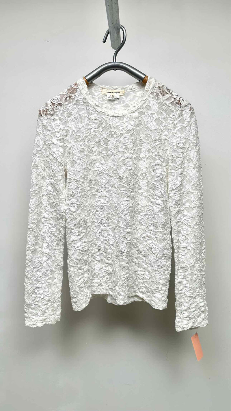 Comme Des Garçons L/S Lace Top