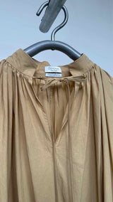Deveaux L/S Neck-gather Long Dress