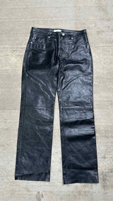 Ami Wide Leather Pants