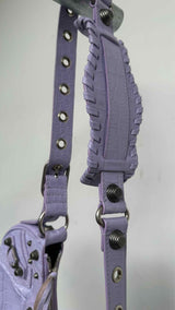 Balenciaga Croc-embossed Cargole XS Shoulder Bag