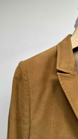 Undercover Dual-color Stand-up Collar Velvet Blazer Jacket