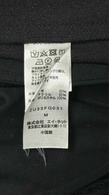 Zucca Wool Knit-Panel Skirt