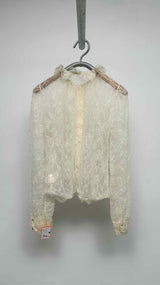 Oscar de la Renta Lace Blouse