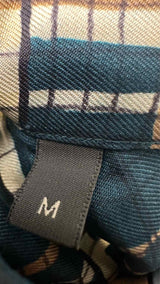 Salvatore Ferragamo Plaid Silk Shirt