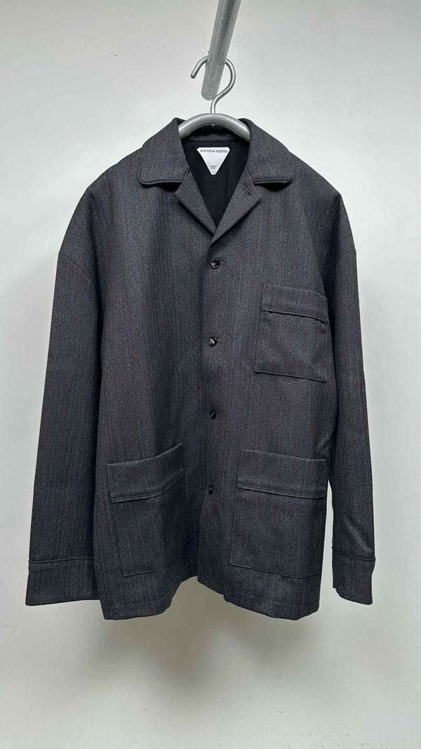 Bottega Veneta Herringbone Stripe Chore Work Jacket