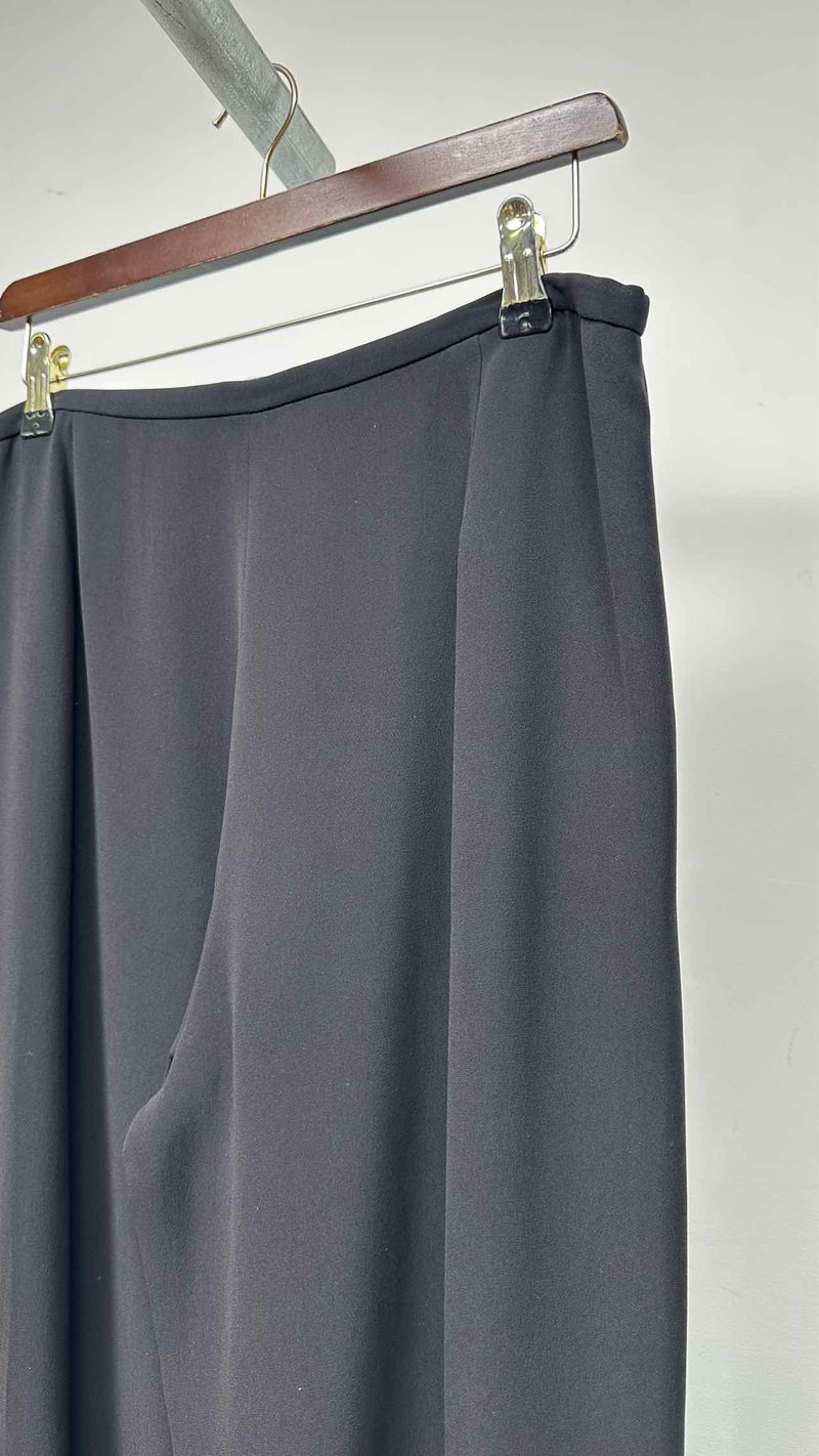 Giorgio Armani Drap-detailed Pleated Silk Wide Pants