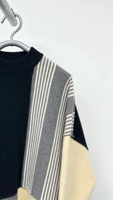 Jil Sander Multicolor Blocked Paneled  Sweater