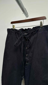 Paul Harnden Drawstring Twill Wide Pants